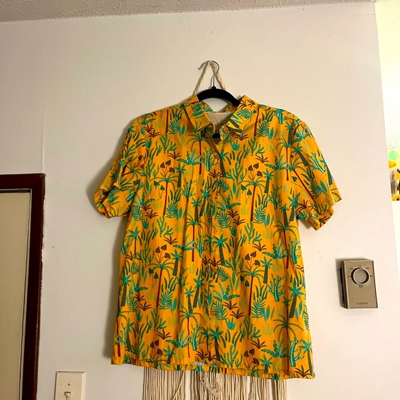 Tropical Print Short Sleeve Shirt - Picture 1 of 2